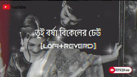 তুই বর্ষা বিকেলের ঢেউ Bengali Romantic Song 🥰slowed And Reverb