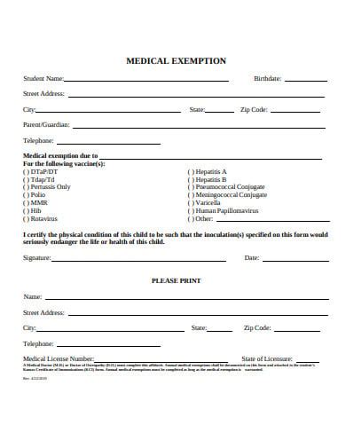 Mask Medical Exemption Letter