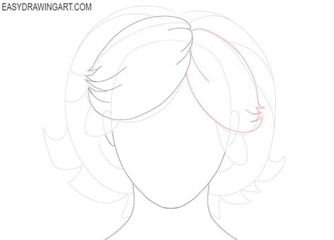 How to Draw Fluffy Hair - Easy Drawing Art