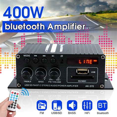 Ak W Dc V Ac V Control Remoto Bluetooth Hifi Home Car