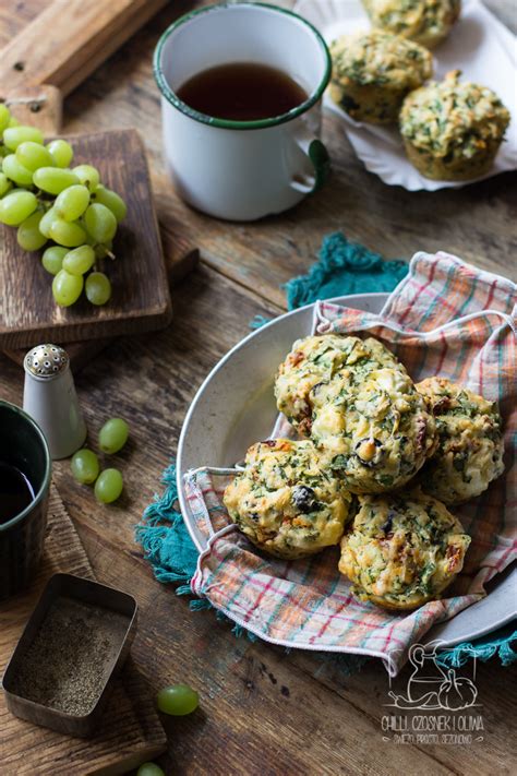 Muffinki Na Piknik Lub Maj Wk Ze Szpinakiem Suszonymi Pomidorami I