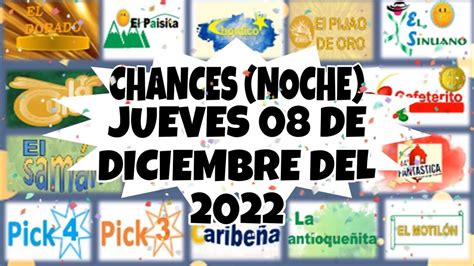 Resultados Chances Noche Del Jueves De Diciembre Del Youtube