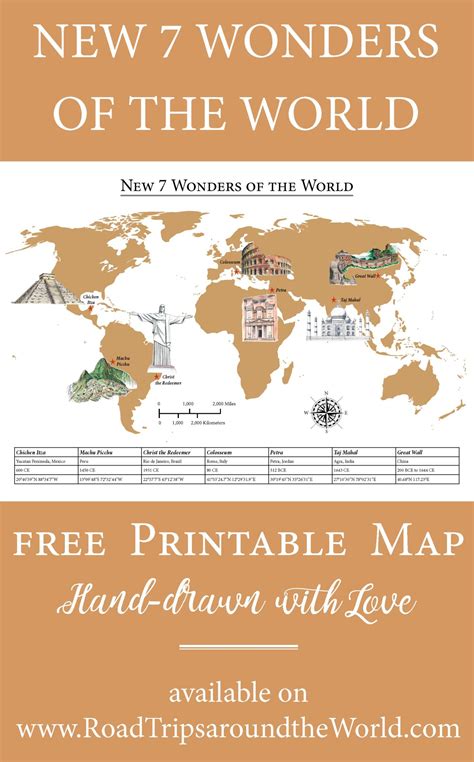 Map of the New Wonders of the World - designed by Miss Coco for RTatW ...