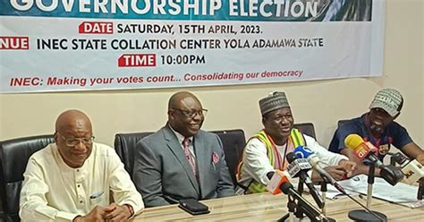 Inec Resumes Collation Of Adamawa Governorship Election Results Pulse