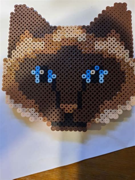 Siamese Cat Perler Bead Easy Perler Beads Ideas Diy Perler Bead