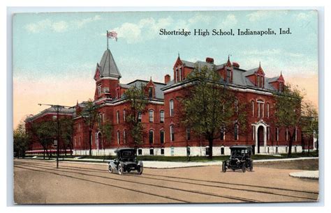 indianapolis  postcard shortridge high school indianapolis ind ebay