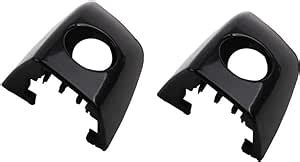 Amazon CNUPSM Black Car Exterior Door Handle Key Hole Trim 2 Pcs