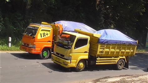 DUMP TRUK PASIR MUATAN FULL BAK DUMP TRUK CANTER HINO DUTRO ISUZU NMR