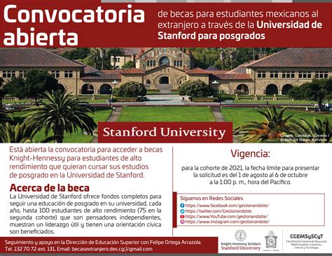 Cuáles son los requisitos para ingresar a Stanford como mexicano