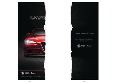 The Work Lions Entry Alfa Romeo Giulia Print Campaign