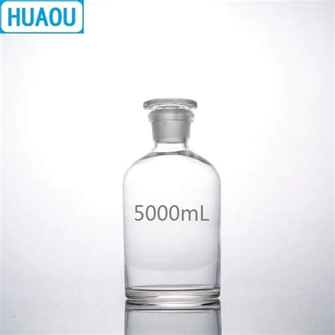 2500ml Glass Reagent Bottle With Ground In Glass Stopper 2500ml Narrow Mouth Reagent Bottle