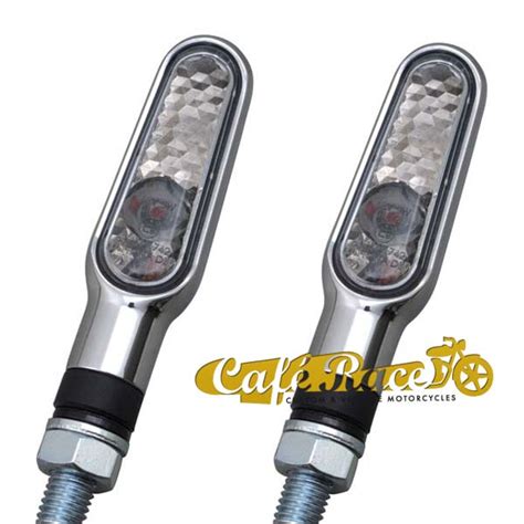 Frecce Con Faro Posteriore HIGHSIDER PEN HEAD DOUBLE LED Nere Omologate