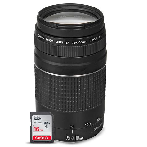 Canon Ef 75 300mm F4 56 Iii Telephoto Zoom Lens For Canon Dslr And