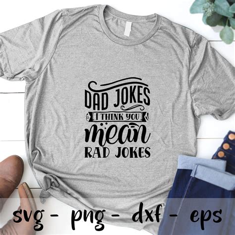 Dad Jokes I Think You Mean Rad Jokes Svg Happy Fathers Day Svg Png