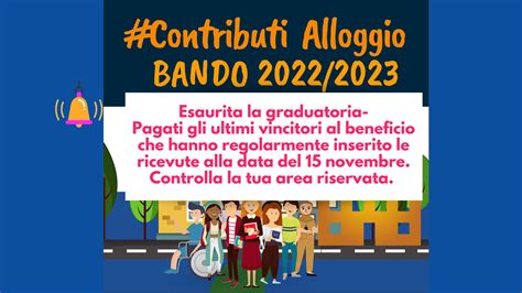 Contributi Alloggio Bando Esaurita La Graduatoria Pagati Gli