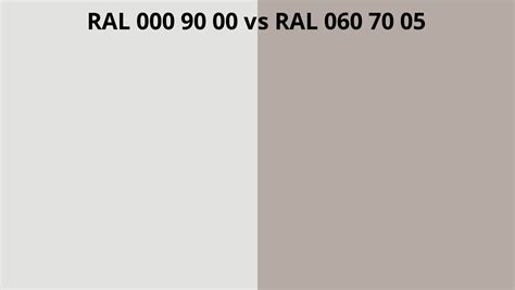 Ral 000 90 00 Vs 060 70 05 Ral Colour Chart Uk