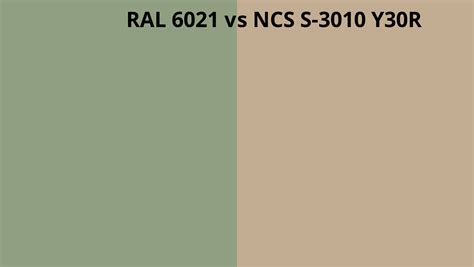 Ral 6021 Vs Ncs S 3010 Y30r Ral Colour Chart Uk