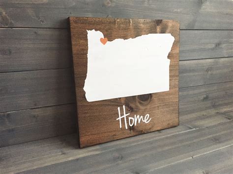 Pick Colors Oregon Wood Sign Custom Oregon State By Rusticstrokes