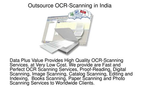 PPT Outsource OCR Scanning In India PowerPoint Presentation Free