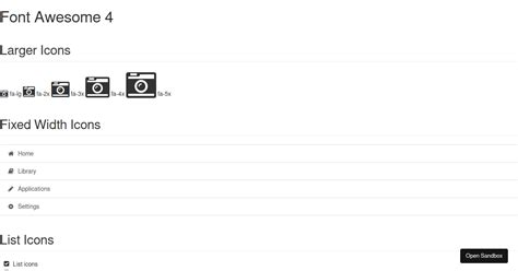 font-awesome-v4 - Codesandbox