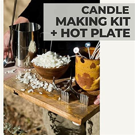 Deluxe Candle Making Kit With Wax Melter Hot Plate For Diy Etsy