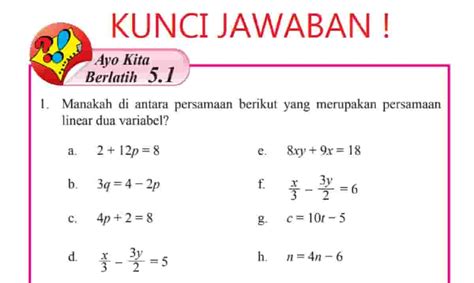 Kunci Jawaban Matematika Kelas Halaman Beserta Caranya