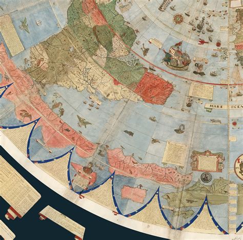 Flat Earth Map Of The World 1587 Urbano Monte Poster Wall Etsy