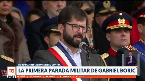 La Primera Parada Militar Del Presidente Gabriel Boric YouTube