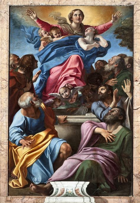 L Assomption De La Vierge Peinture Annibale Carracci