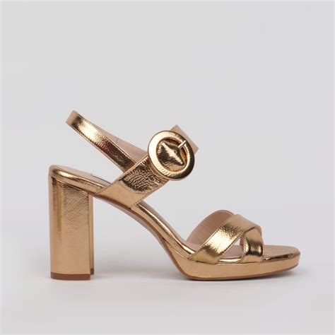 Nude Sandals Golden Detail BELEN Nude Shoes For Dress Looks