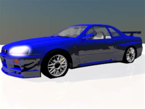 Nissan Skyline Gtr R34 Free 3d Model C4d Free3d