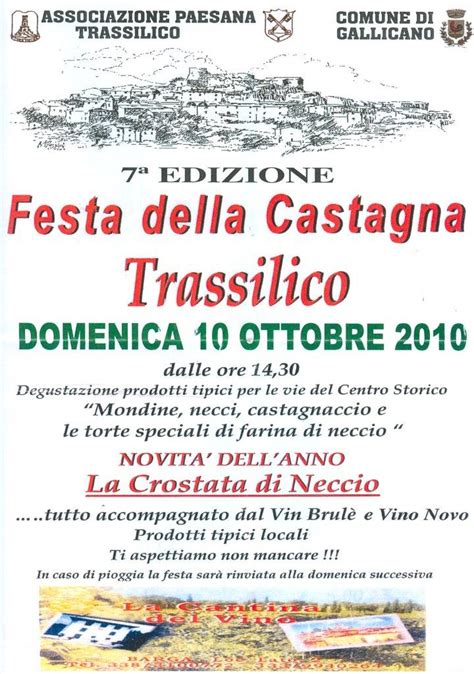 Daniele Saisi Blog Festa Della Castagna Trassilico Ottobre