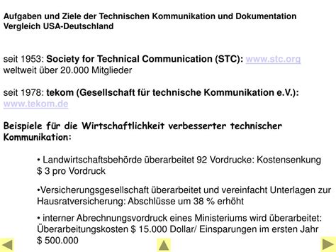 Ppt Aufgaben Und Ziele Der Technischen Kommunikation Und