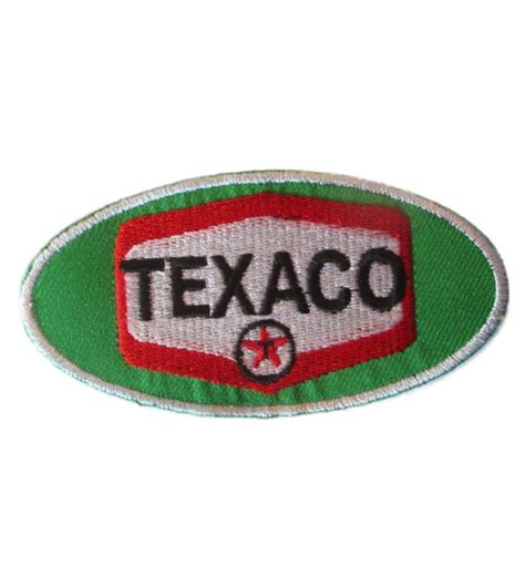 Patch Texaco Oval Vert Ecusson Veste Blouson Huile Essence Garage