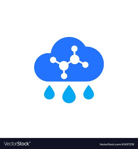 Acid Rain Icon Flat Royalty Free Vector Image Vectorstock