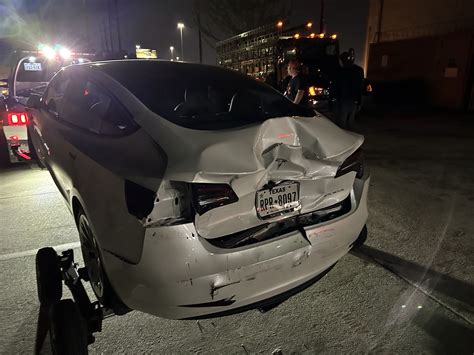 Rear Ended M3 Is This Totaled Tesla Motors Club