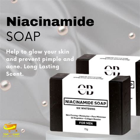 Cb 70g Niacinamide Soap For Men L 10x Whitening Soap For Men All Skin