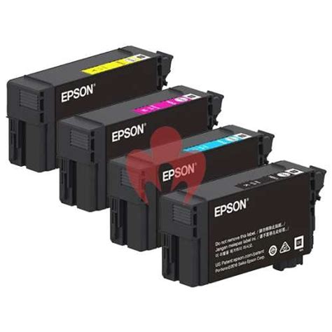 Epson UltraChrome XD2 50ml 26ml Ink Cartridge Set X 4 Pack 1BK 1C 1M