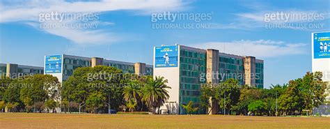 The Esplanade Of Ministries Federal Buildings Of The Brazilian