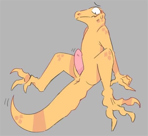 Rule 34 Anthro Ass Blush Digital Media Artwork Embarrassed Erection Genitals Hi Res Lizard