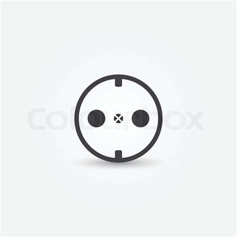 Vector Electric Outlet Icon Stock Vector Colourbox