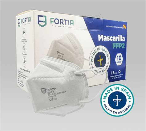 Mascarilla FFP2 Blanca Fortia Seguridad Y Salud