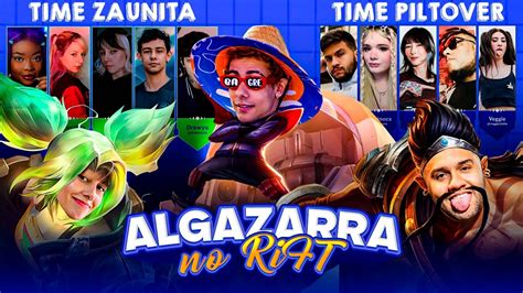 SHOWMATCH ALGAZARRA NO RIFT REACT ILHA DAS LENDAS YouTube