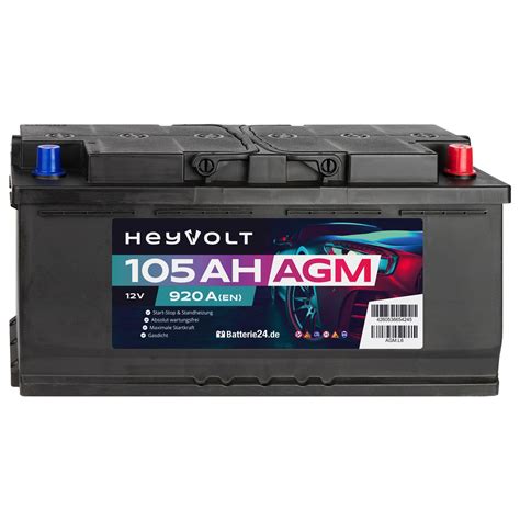 Varta A Silver Dynamic H Agm Autobatterie V Ah Batterie De