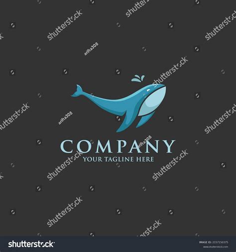 Blue Whale Logo Design Vector Stock Vector (Royalty Free) 2157150375 ...