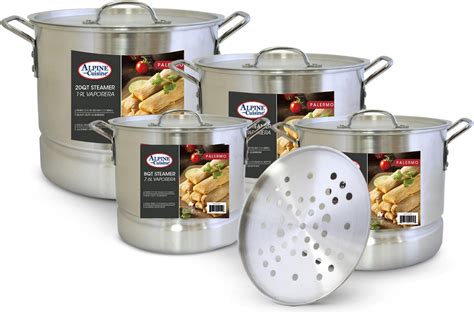 Amazon Tamale Steamer Vaporera Stock Pot Aluminum Tamale Steamer