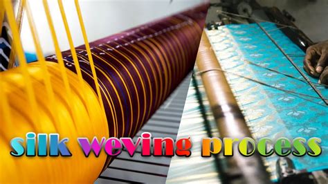 Silk Fabric Weaving Process In Power Loom YouTube