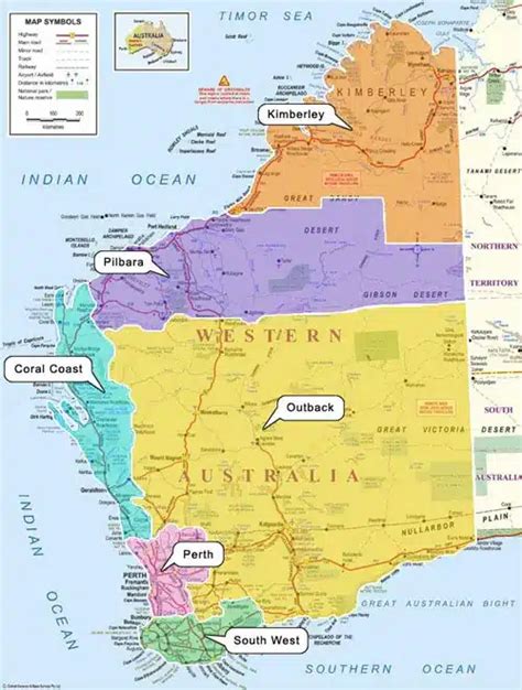 Western Australia Map | WA Travel