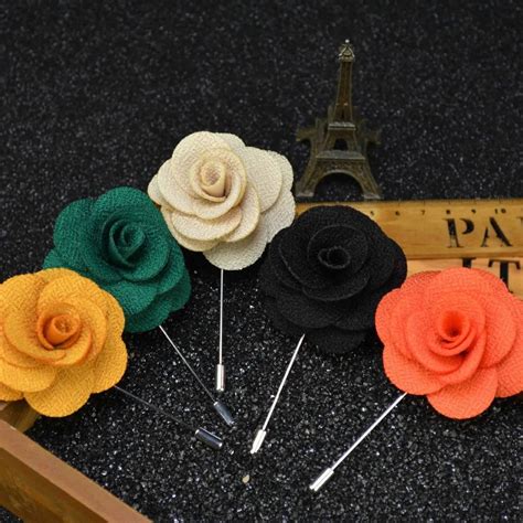 Women Brooches Of Fabric Flowers Women Lapel Pin Women Brooches For