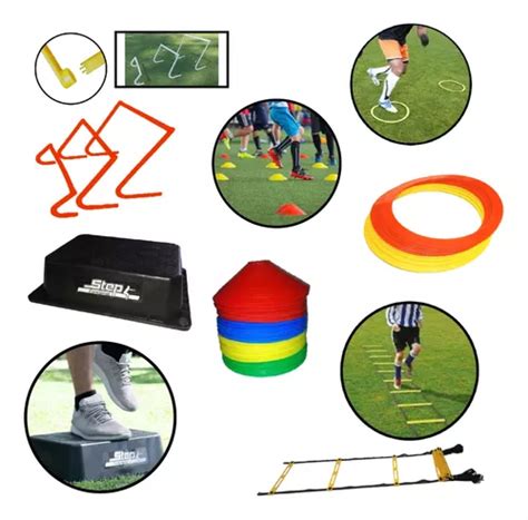 Set Kit De Entrenamiento Futbol Conos Vallas Escal Aros Step